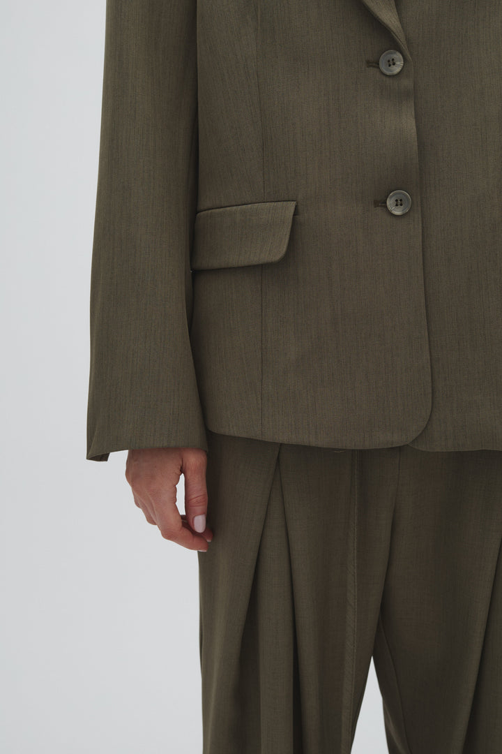 MbyM - Christiana Pl-M 61371551 - C42 - Olive Melange