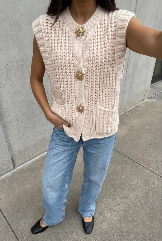 A-bee - Alma Vest - Beige Veste 