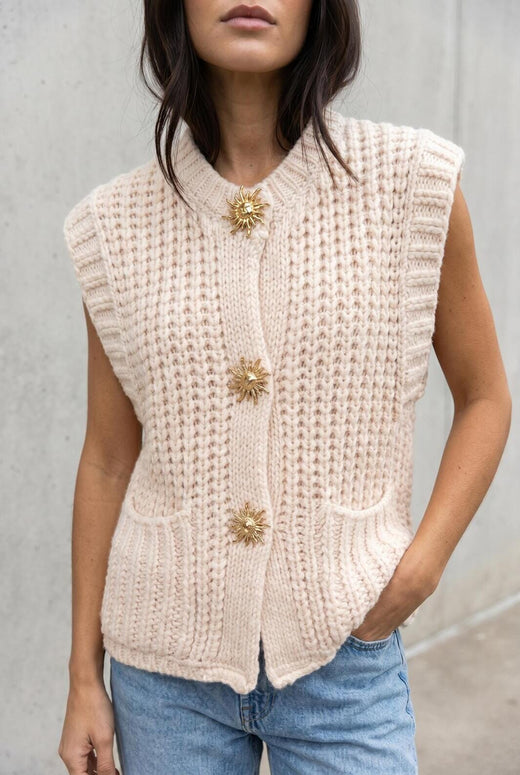 A-bee - Alma Vest - Beige Veste 