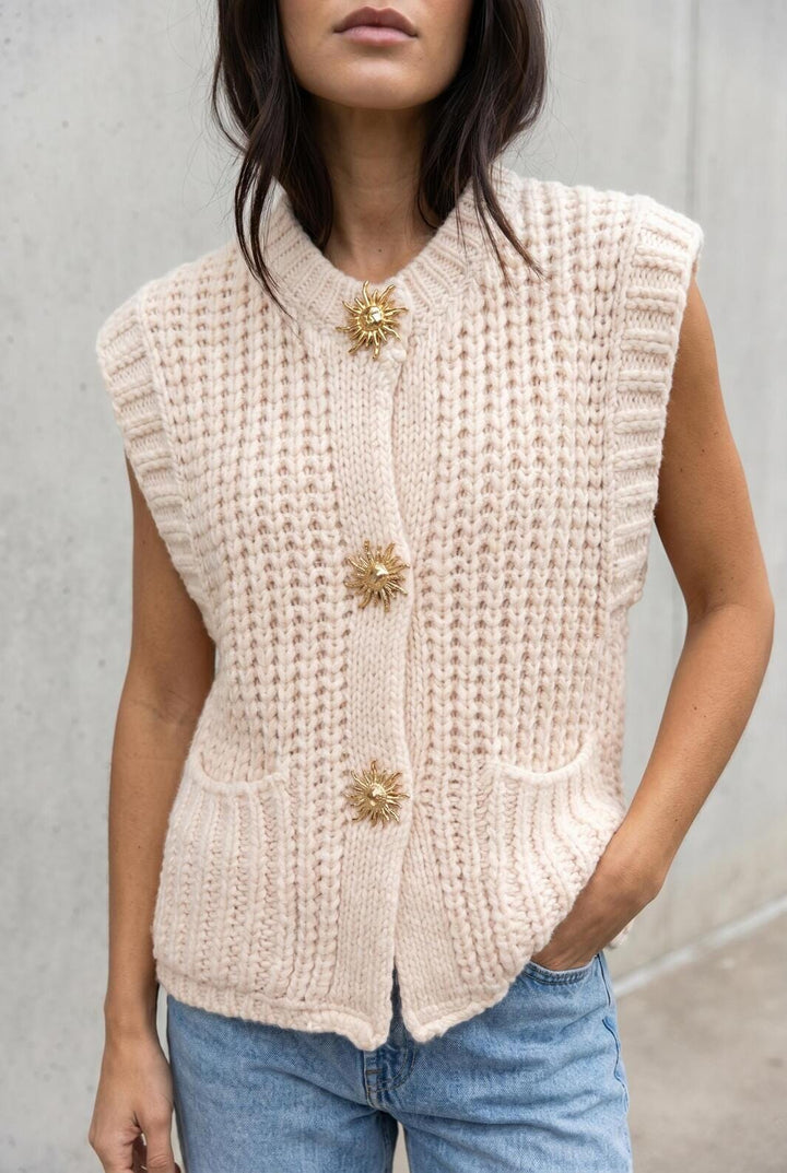 A-bee - Alma Vest - Beige Veste 