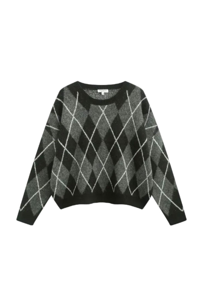 A-Bee - Amara Knit - Black Strikbluser 