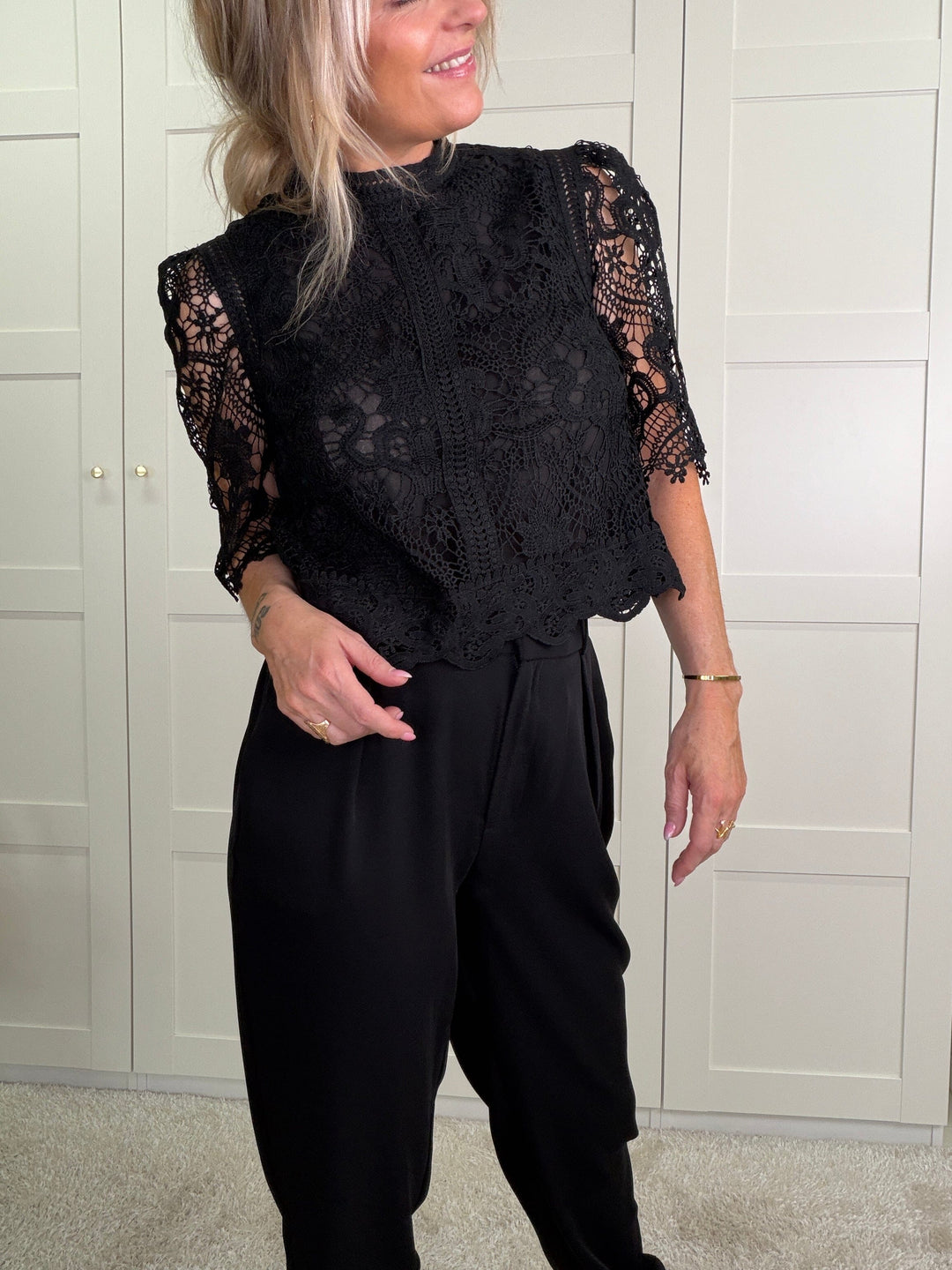 A-bee - Brielle Blouse - Black Bluser 