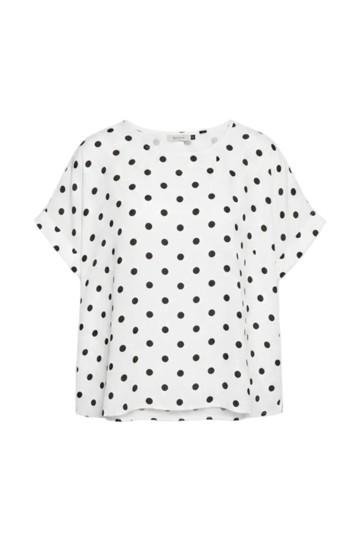 A-Bee - Delara Blouse - White Bluser 
