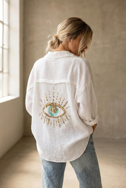 A-bee - Ella Shirt - White Skjorter 
