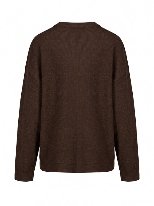 A-Bee - Elsie 3132 - Dark Brown Melange (9510) Cardigans 