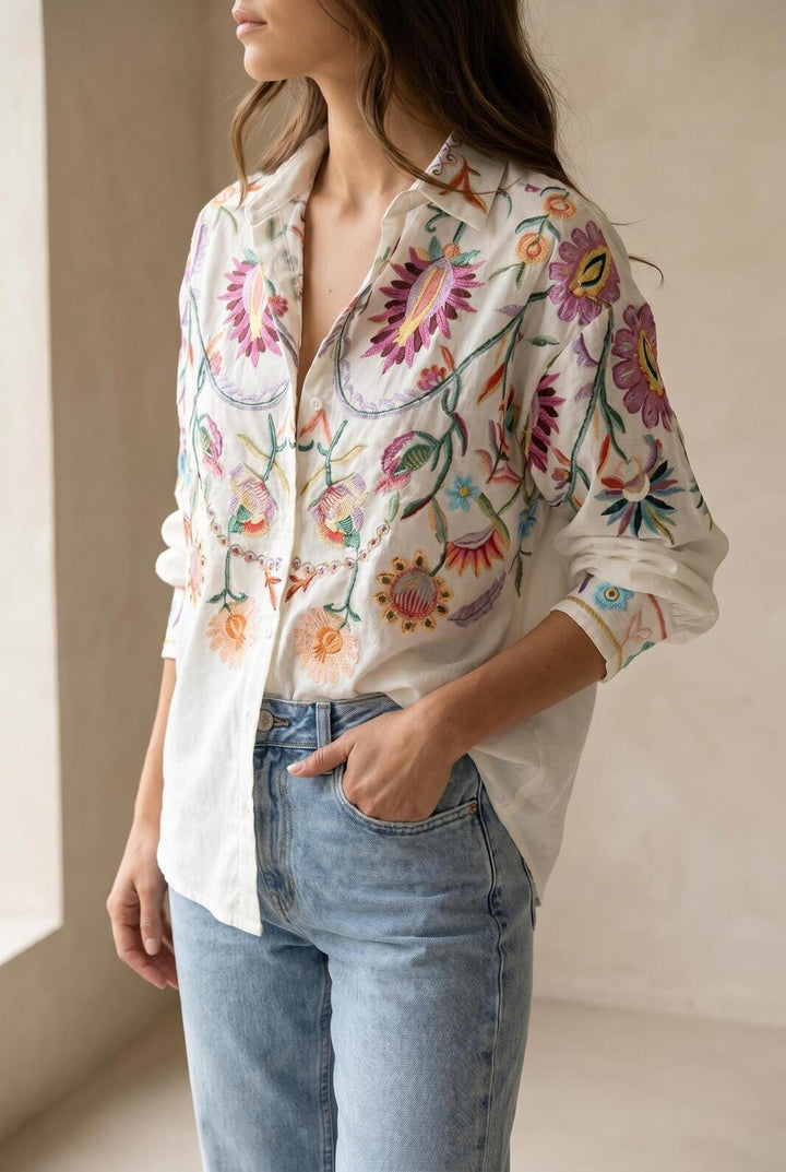 A-bee - Karla Shirt - White Skjorter 