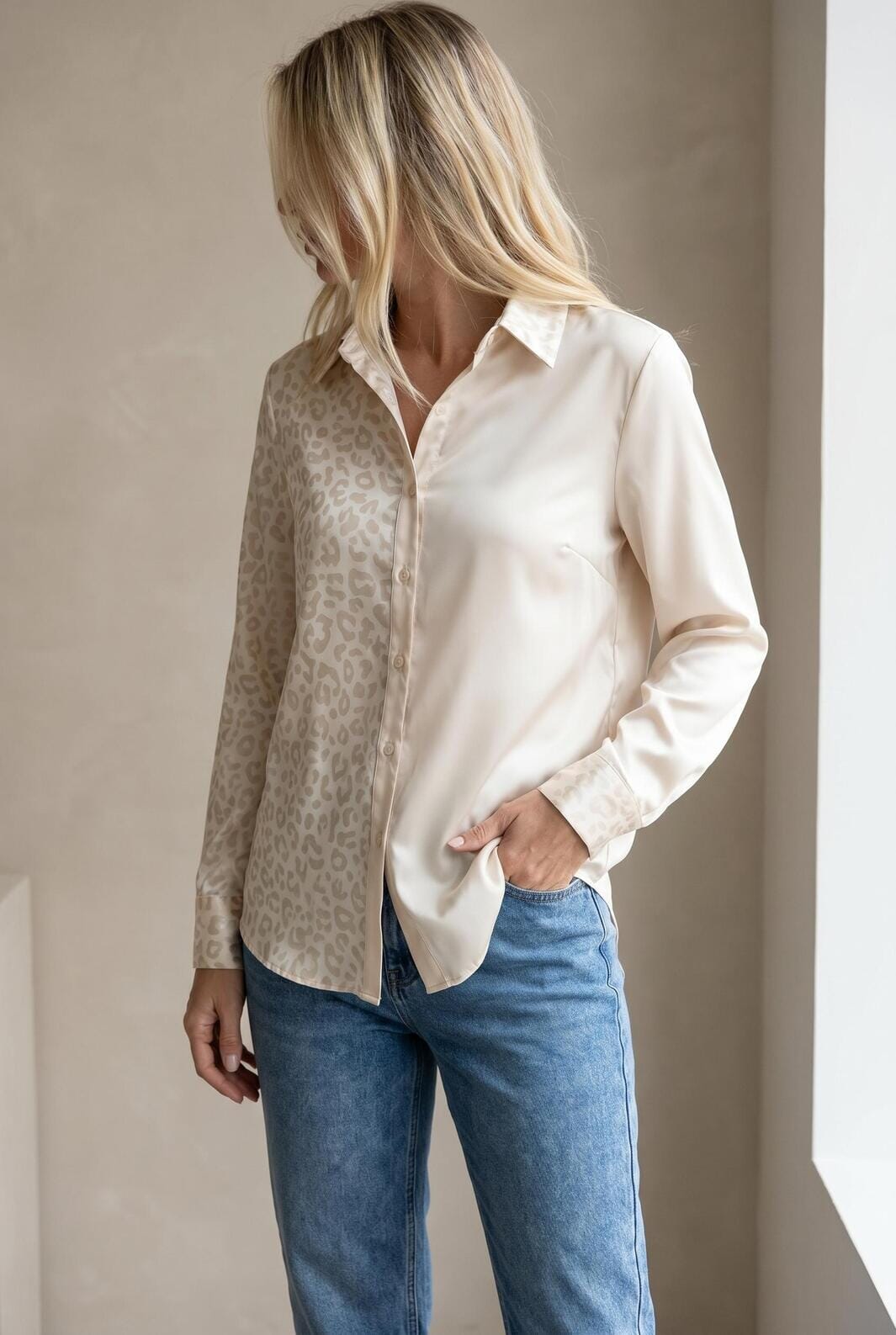A-bee - Liva Shirt - Beige Skjorter 