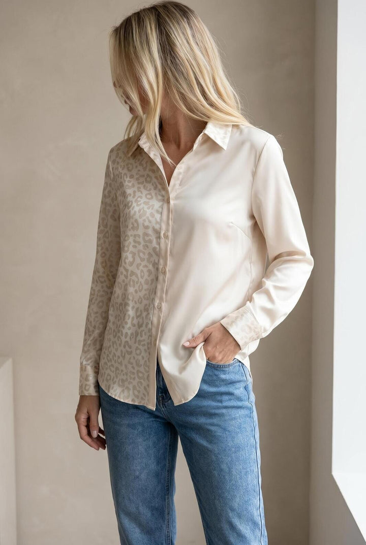 A-bee - Liva Shirt - Beige Skjorter 