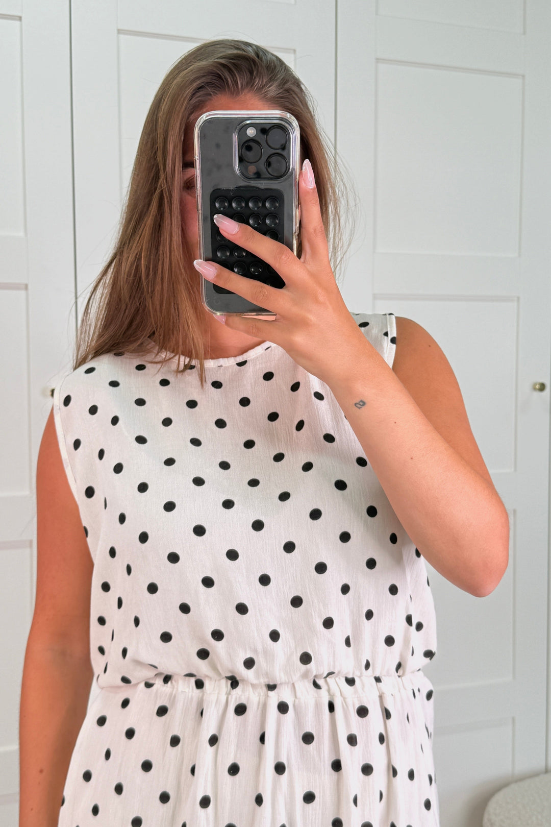 A-bee - Martina Top - Black Dot Toppe 