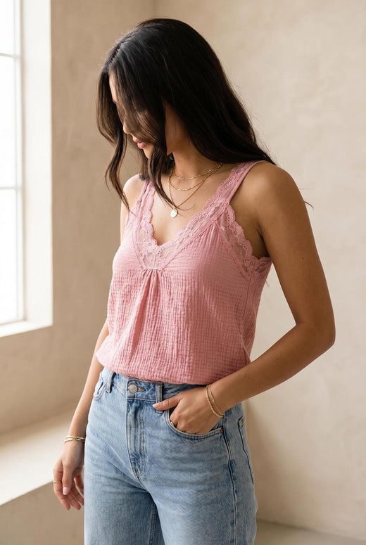 A-bee - Nora Top - Pink Toppe 