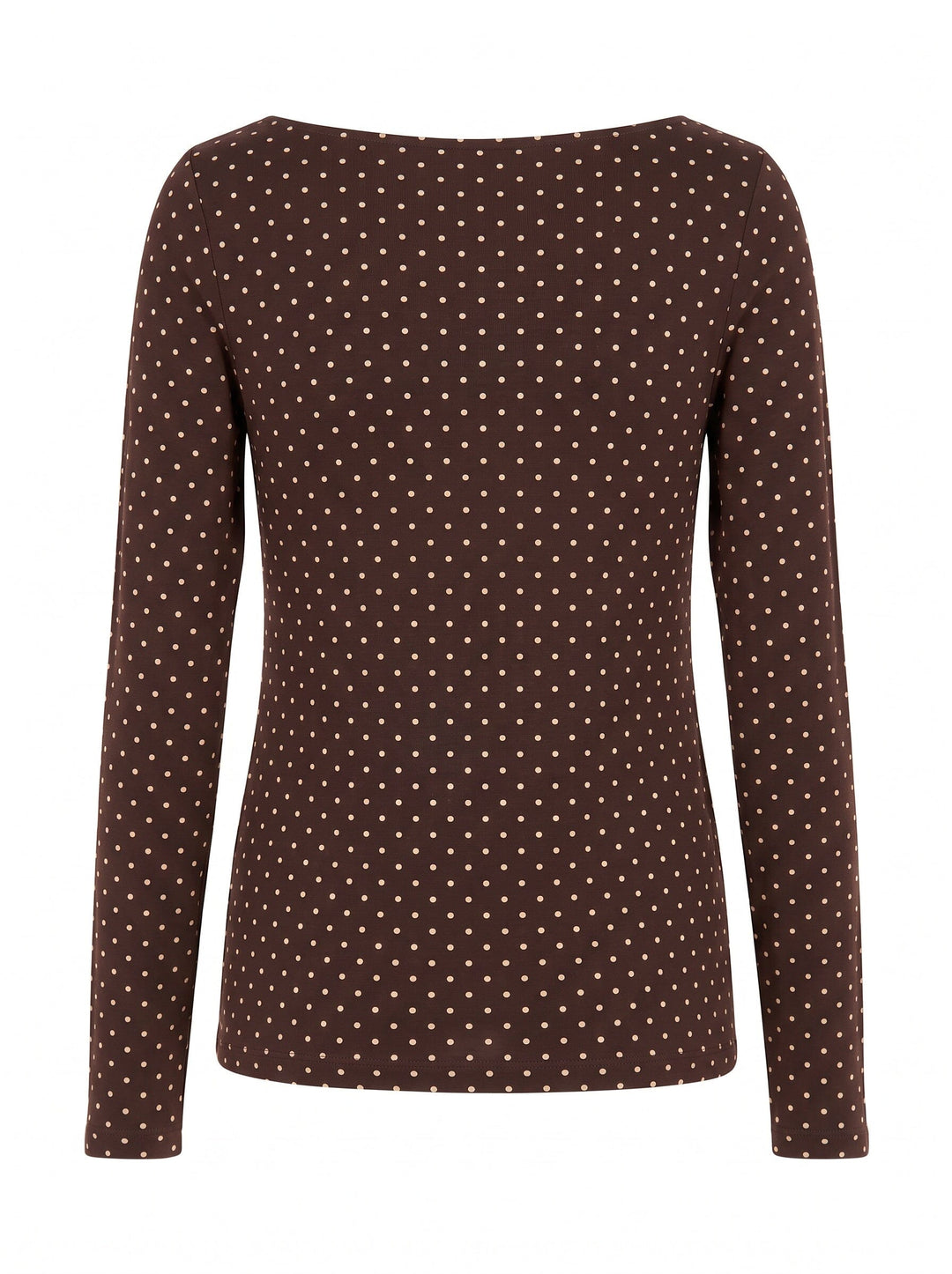A-Bee - Poppy 97201 - Brown With Cream Polka Dot Bluser 