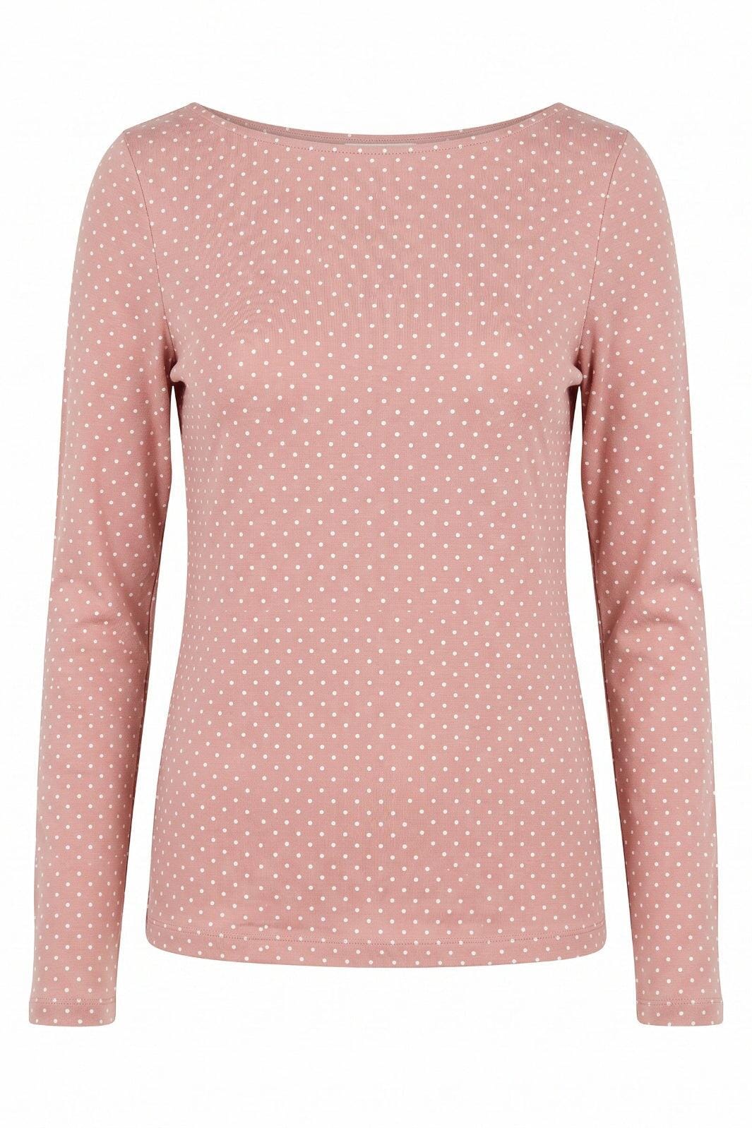 A-Bee - Poppy 97201 - Pink With White Polka Dot Bluser 