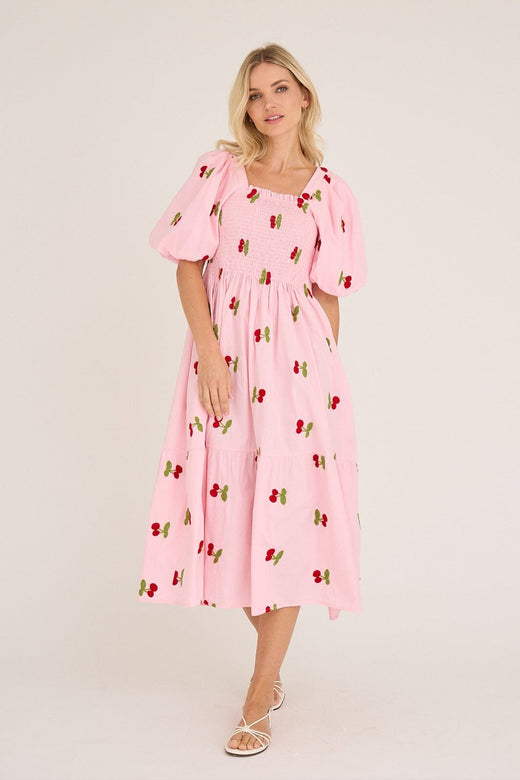 A-View - Cheri Fruit Dress AV4850 - 255 - Rose/Red
