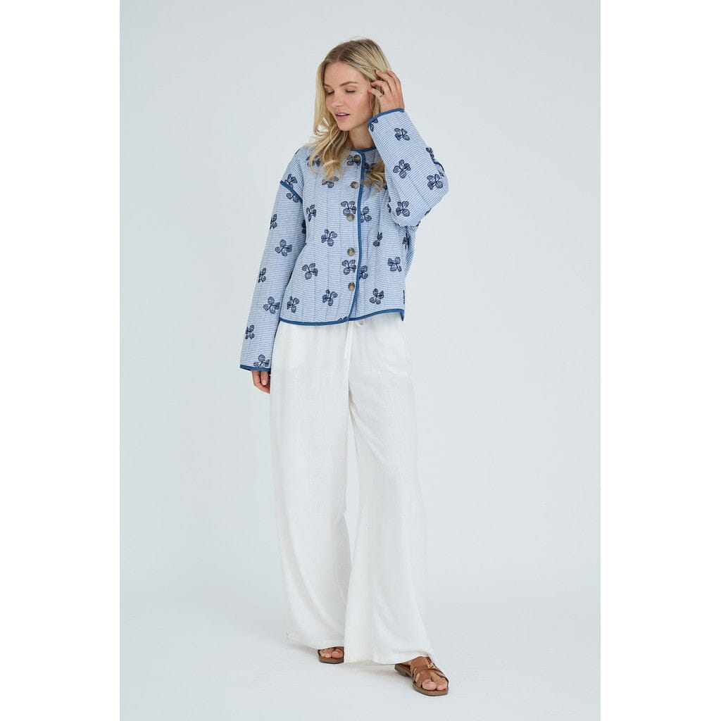 A-View - Fina Jacket AV8040 - 181 - Blue/Off White Jakker 