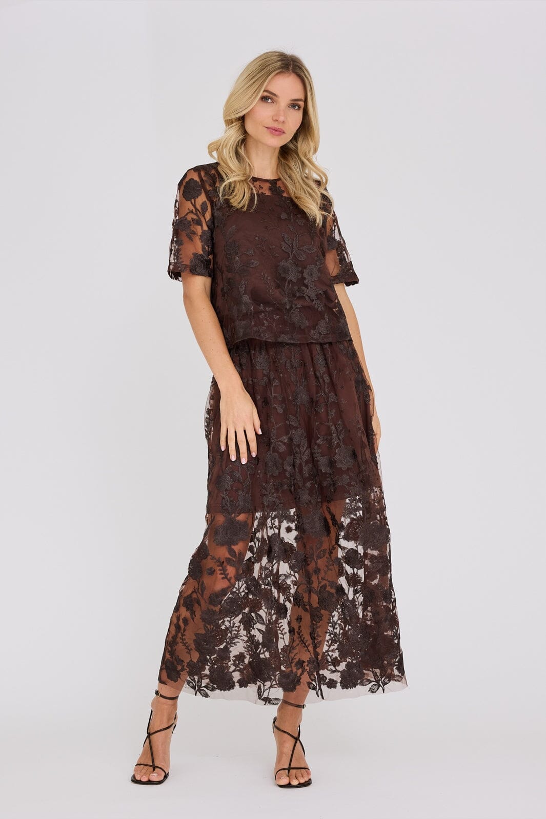 A-View - Fuschia Blouse AV4881 - 194 - Dark Brown