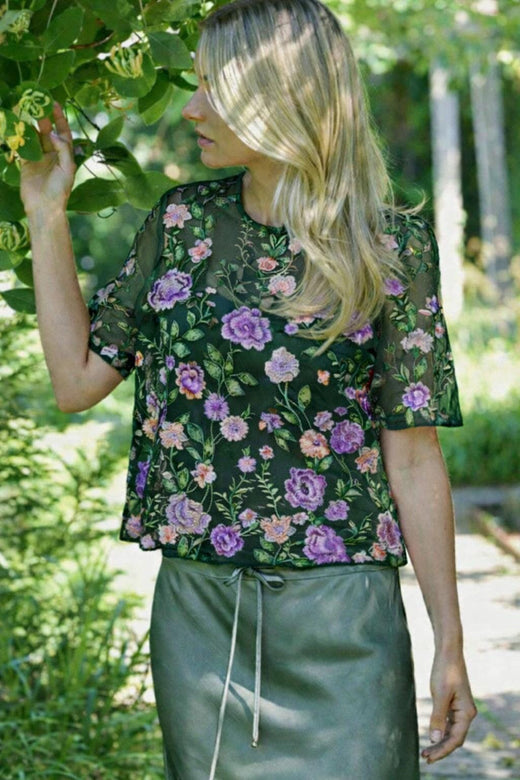 A-View - Fuschia Blouse AV4881 - 858 - Dark Green Bluser 