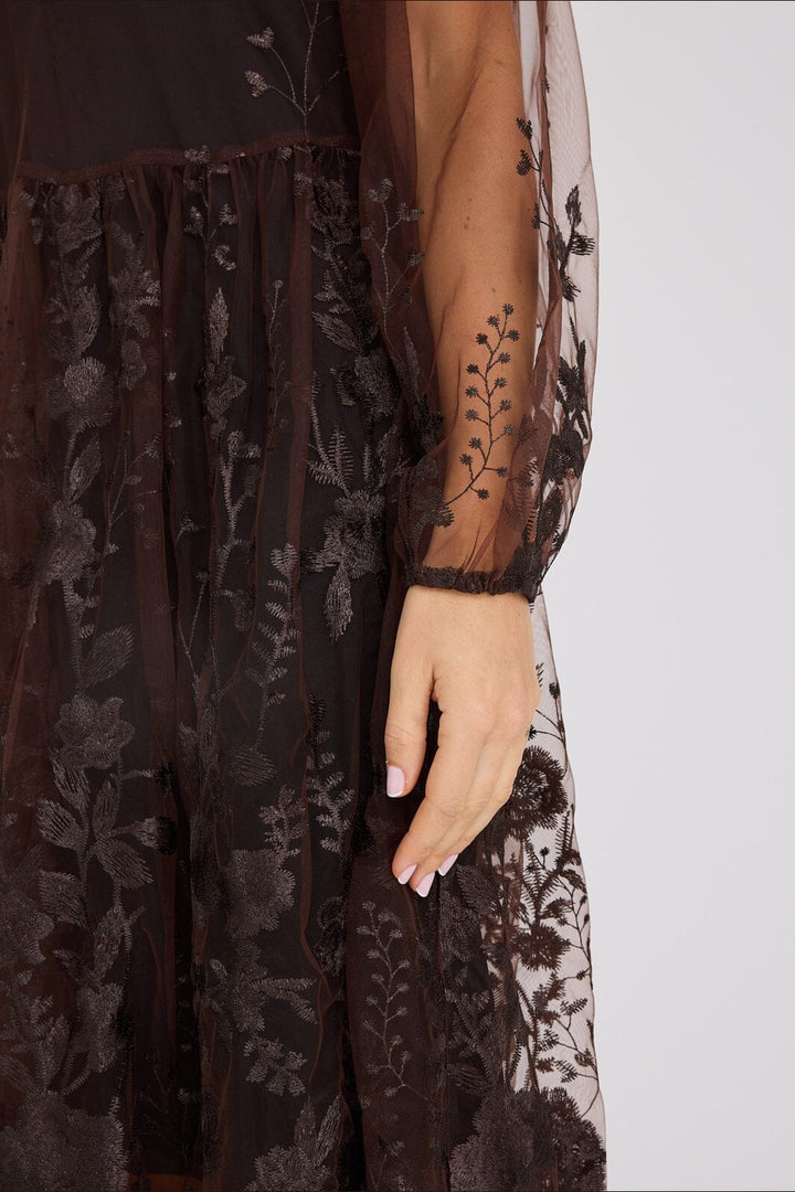 A-View - Fuschia Dress AV4614 - 194 - Dark Brown
