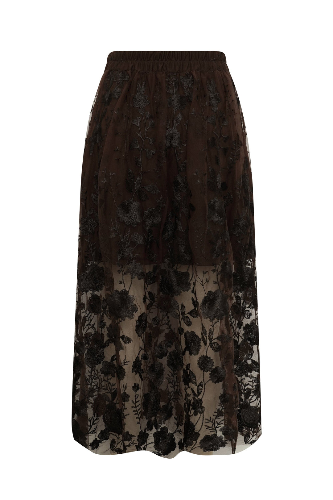 A-View - Fuschia Skirt AV4624 - 194 - Dark Brown Nederdele 