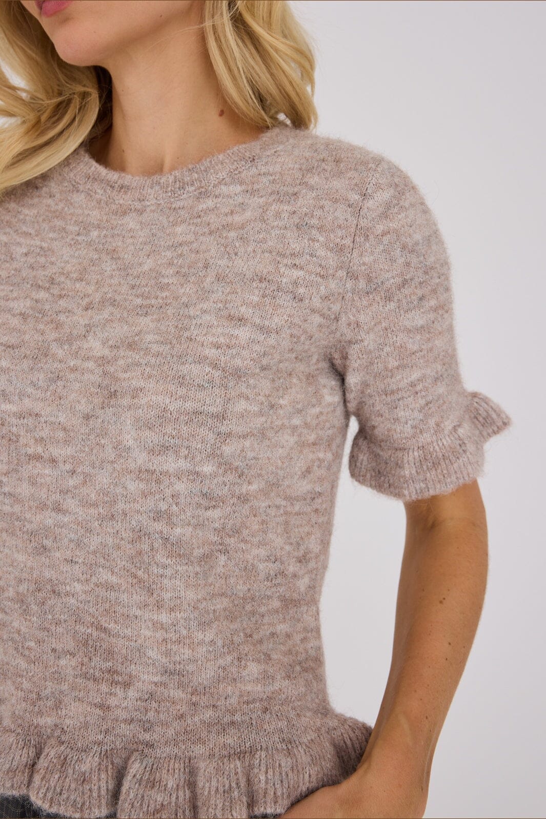 A-View - Landy Knit Blouse AV8227 - 004 - Sand