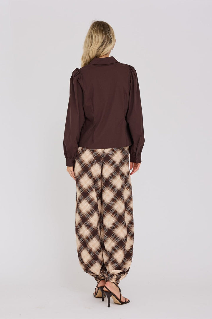 A-View - Malika Shirt AV4639 - 194 - Dark Brown