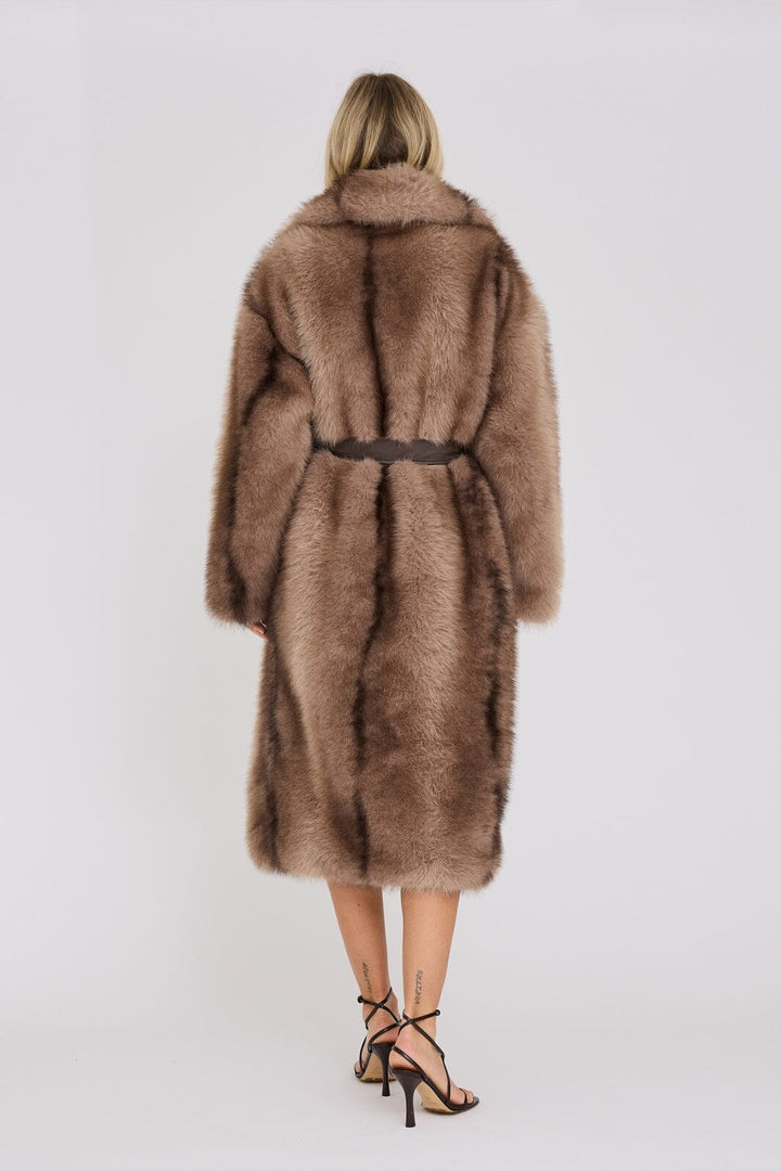 A-View - Mink Coat AV8212 - 080 - Taupe