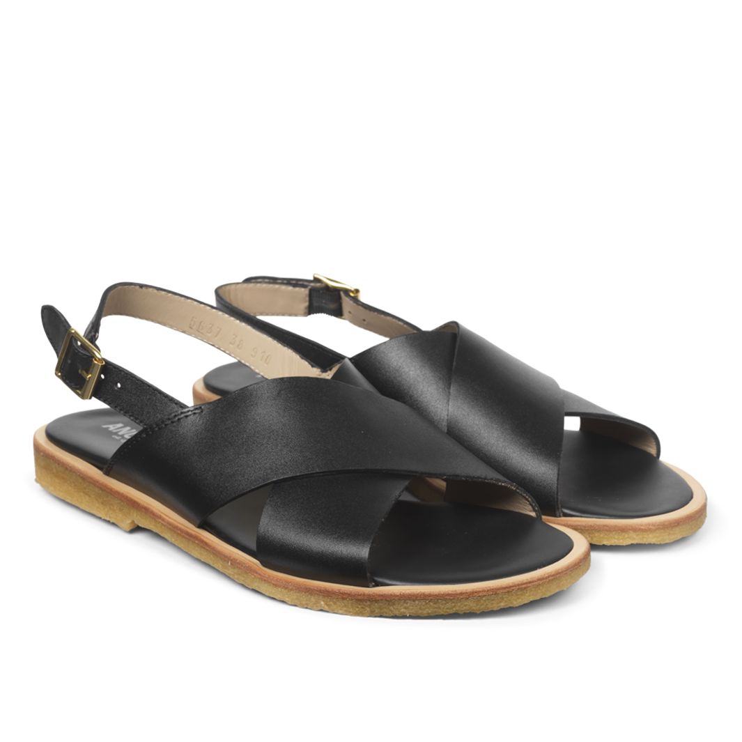 Angulus - Klassisk Krydssandal 5637-101 - 1785 Black