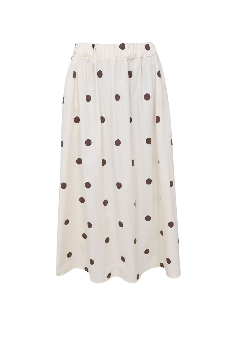 Black Colour - Bcabbie Skirt 40728 - Creme Dot