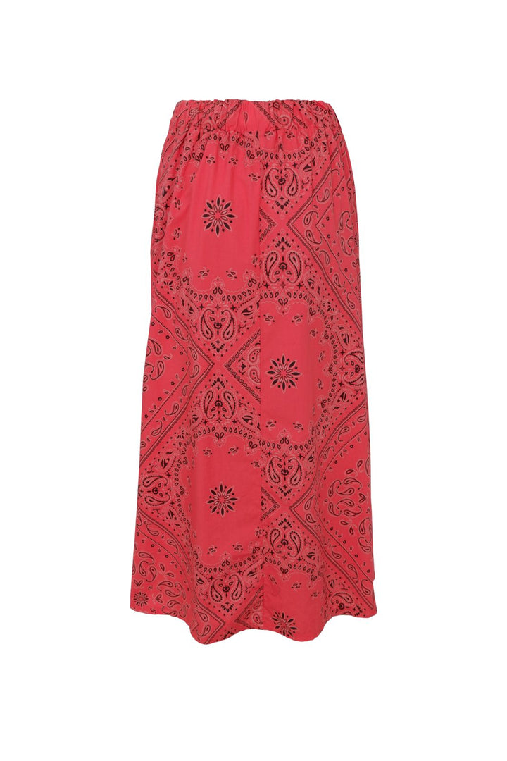 Black Colour - Bcabbie Skirt 40728 - Red Paisley Limited