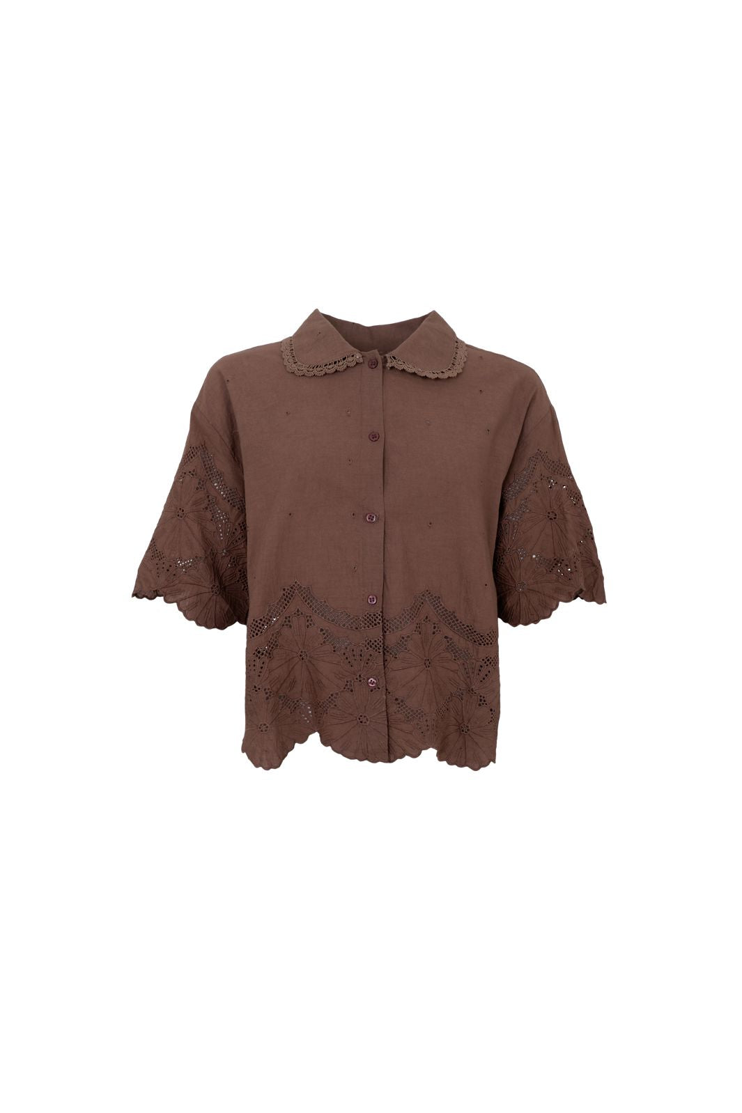 Black Colour - Bcagneta Lace Blouse 41135 - Espresso