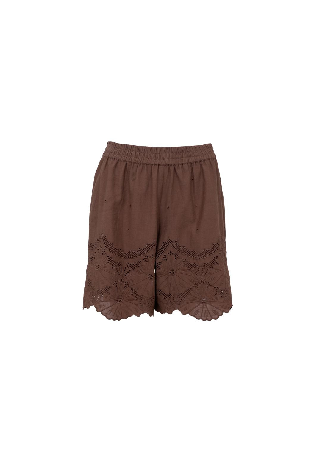 Black Colour - Bcagneta Lace Shorts 41136 - Espresso