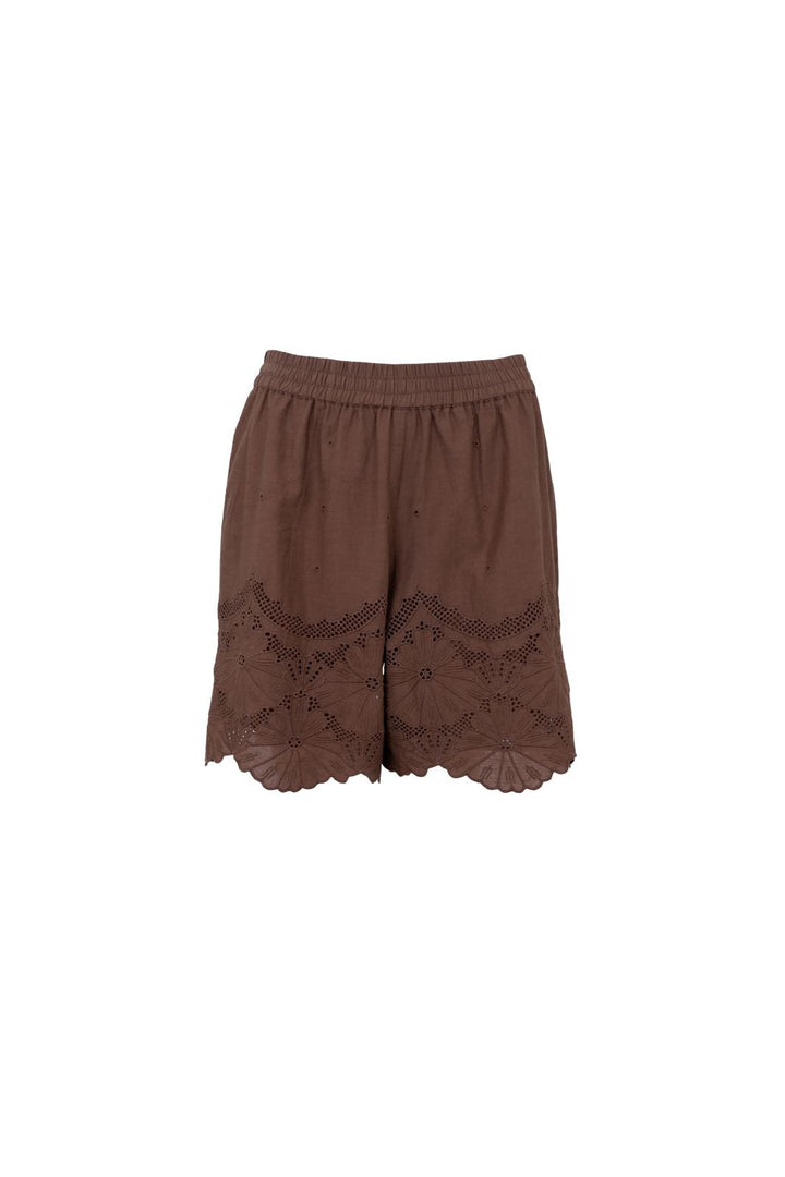 Black Colour - Bcagneta Lace Shorts 41136 - Espresso