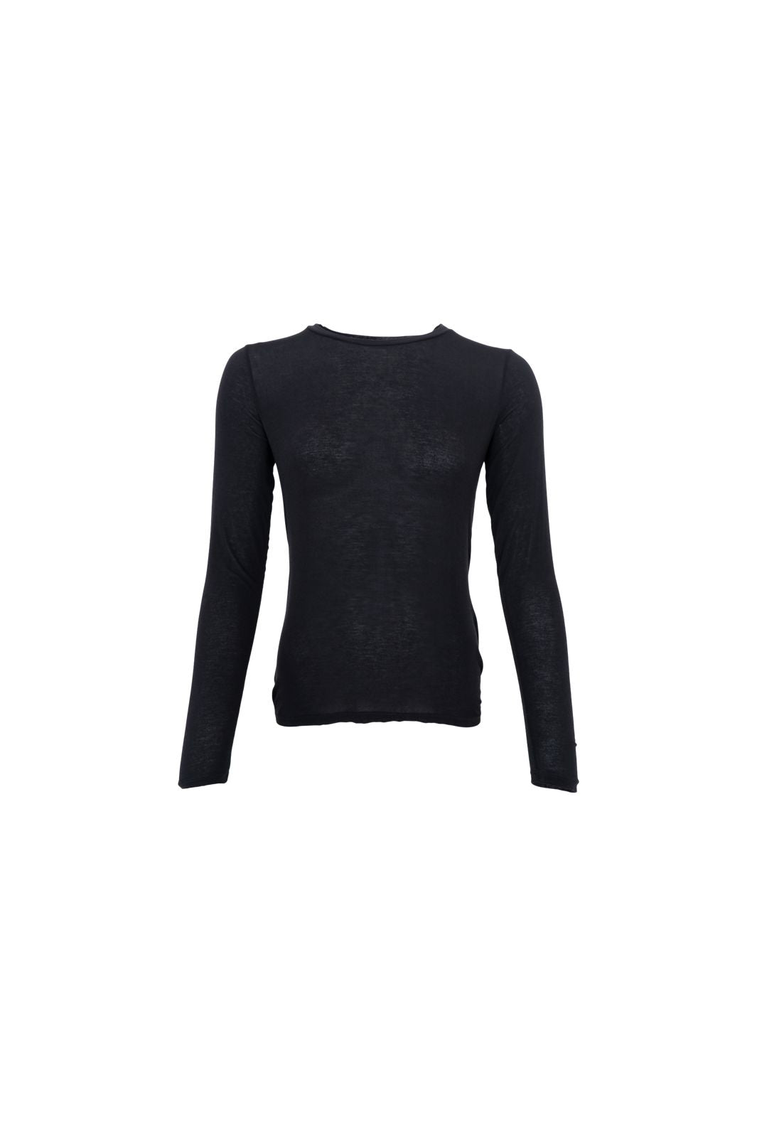 Black Colour - Bcalba Ls Tee 41260 - Shirts,Mesh & Basic Blouses - Coffee Solid