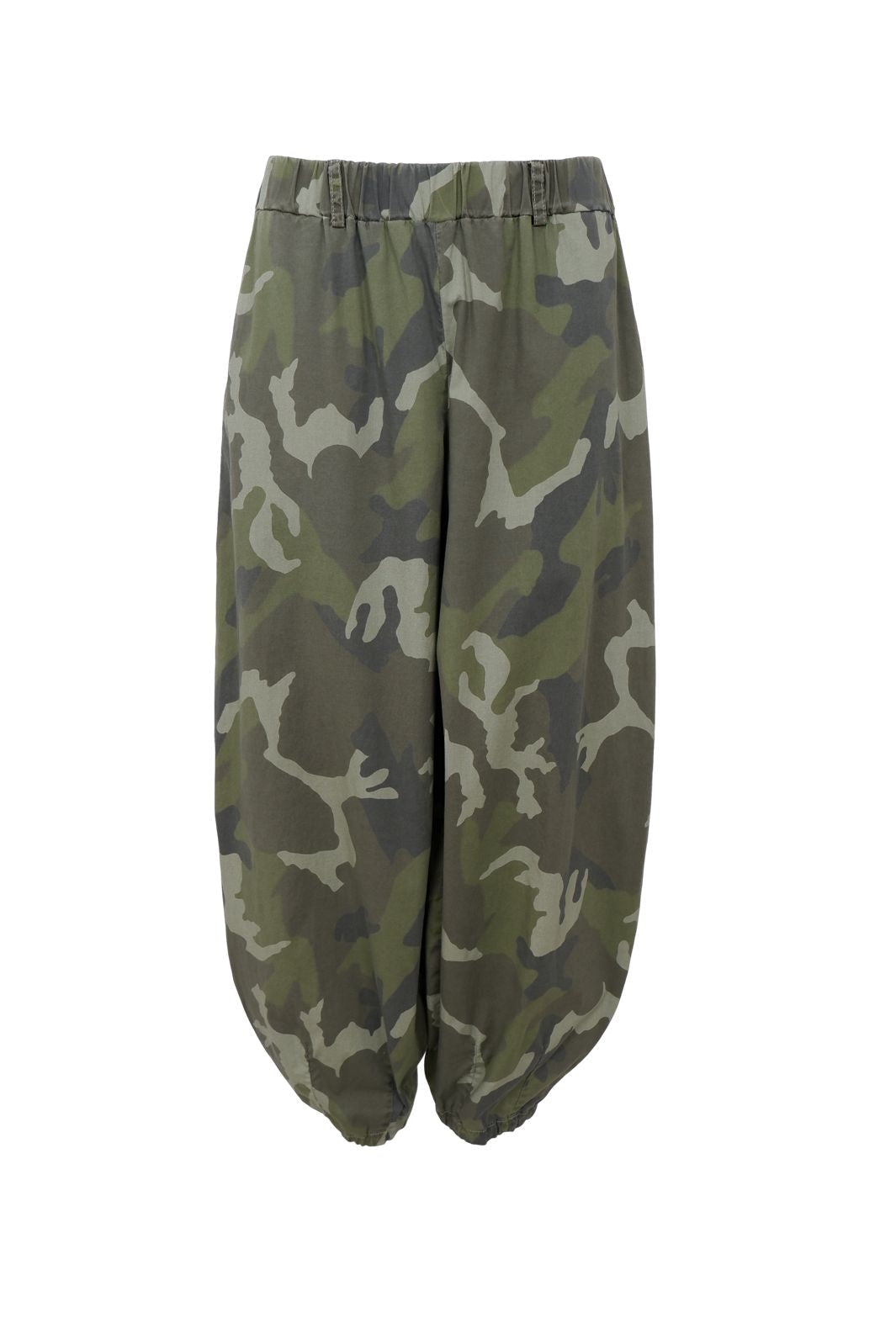 Black Colour - Bcally Balloon Pant 41202 - Army Camouflage