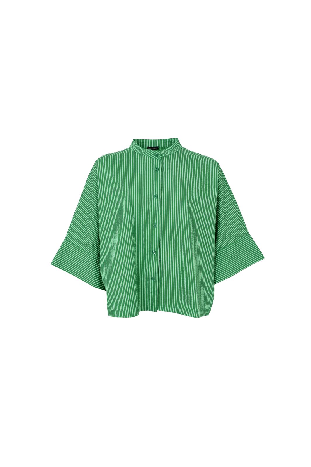 Black Colour - Bcally Loose Shirt 41145 - Green