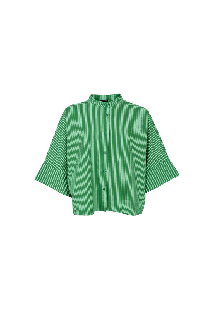 Black Colour - Bcally Loose Shirt 41145 - Green