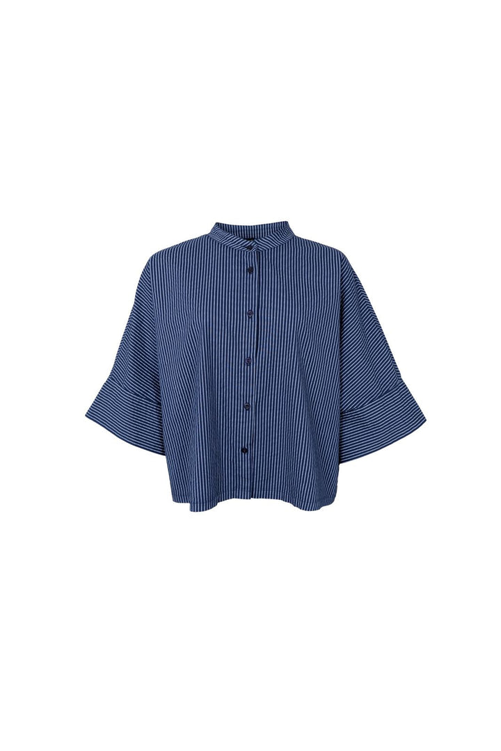 Black Colour - Bcally Loose Shirt 41145 - Navy