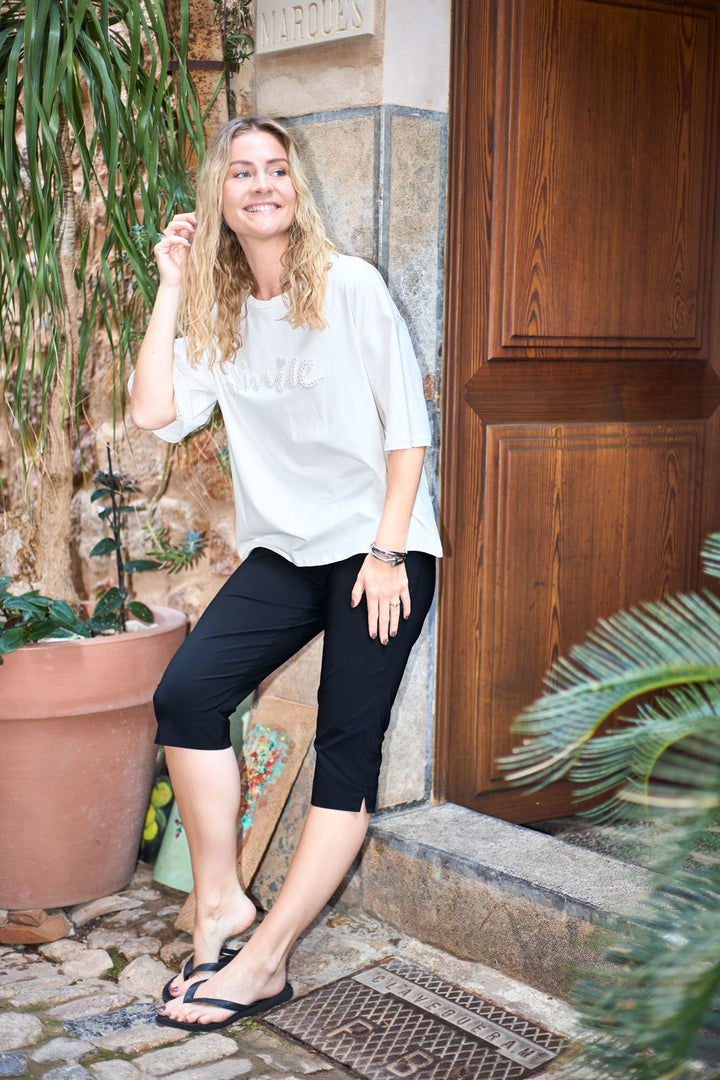 Black Colour - Bcbeate Capri Pant 41191 - Black