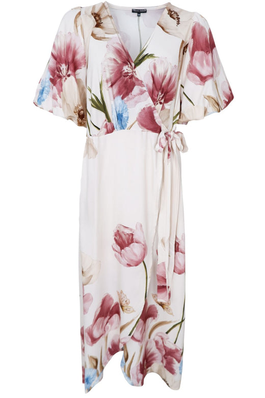 Black Colour - Bcbell Wrap Dress 41221 - Creme