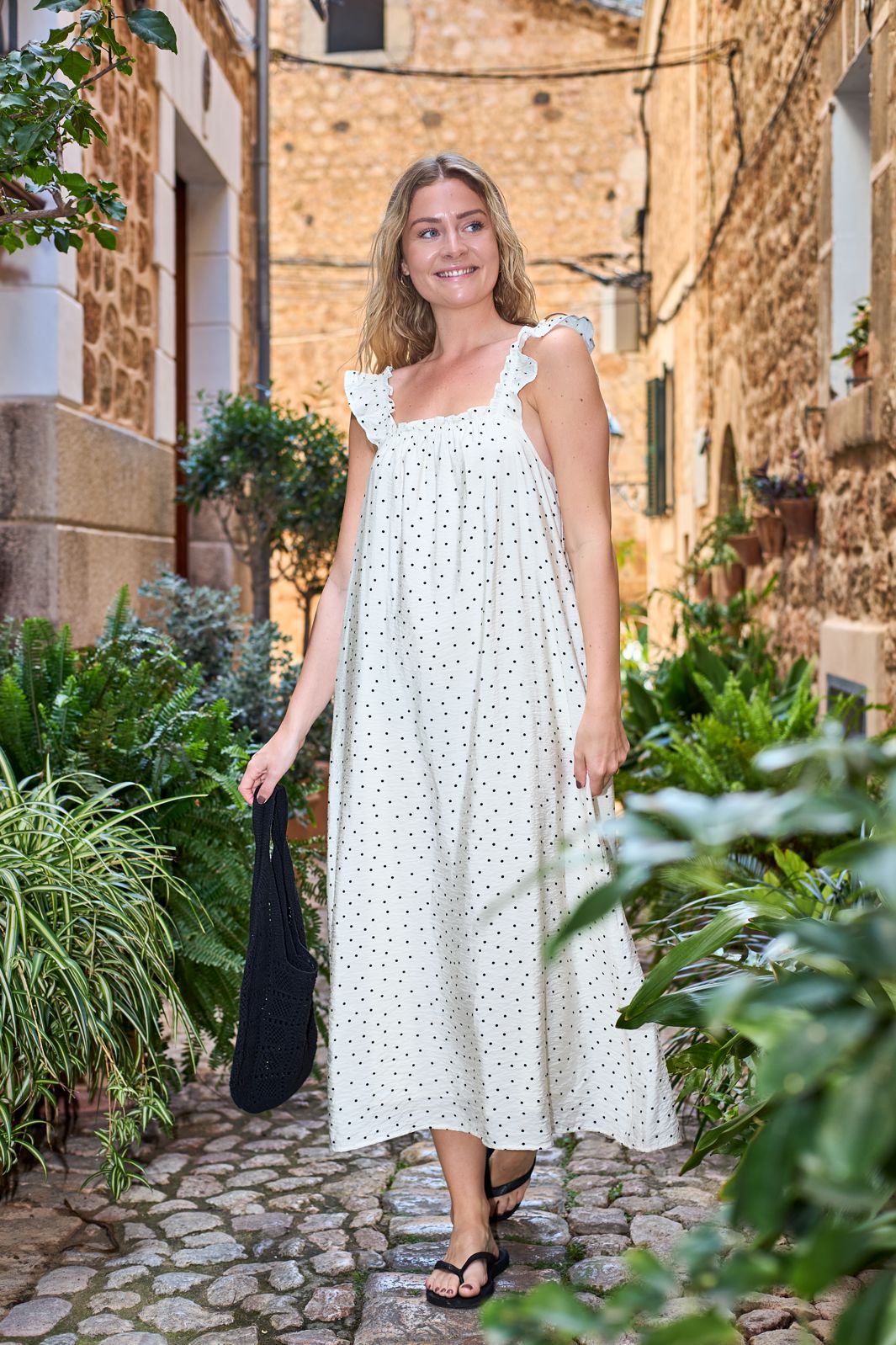 Black Colour - Bcbenedikt Dress 41173 - Off White Dot