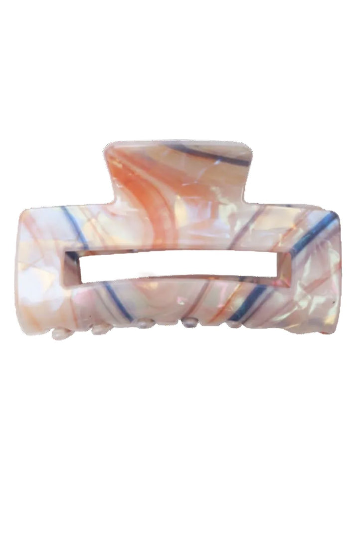 Black Colour - Bcberlin Art Hair Claw 6042 - Beige Multi