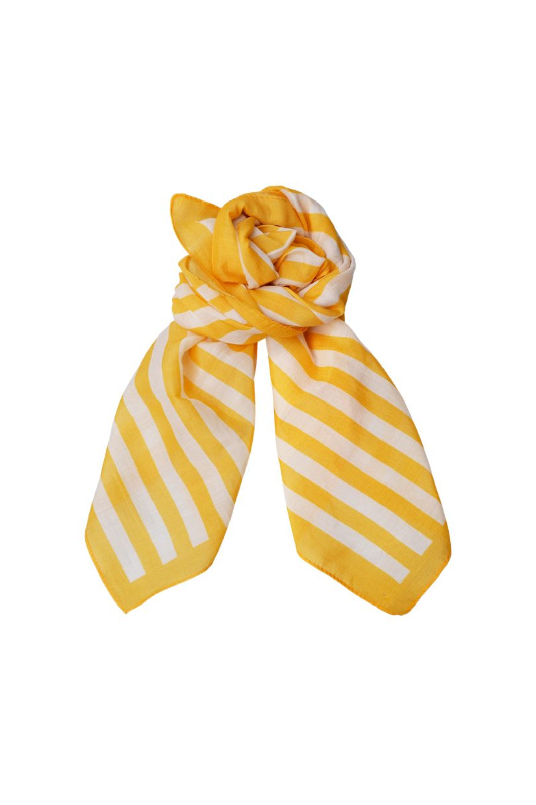 Black Colour - Bccamille Mini Scarf 3681 - Sun Yellow