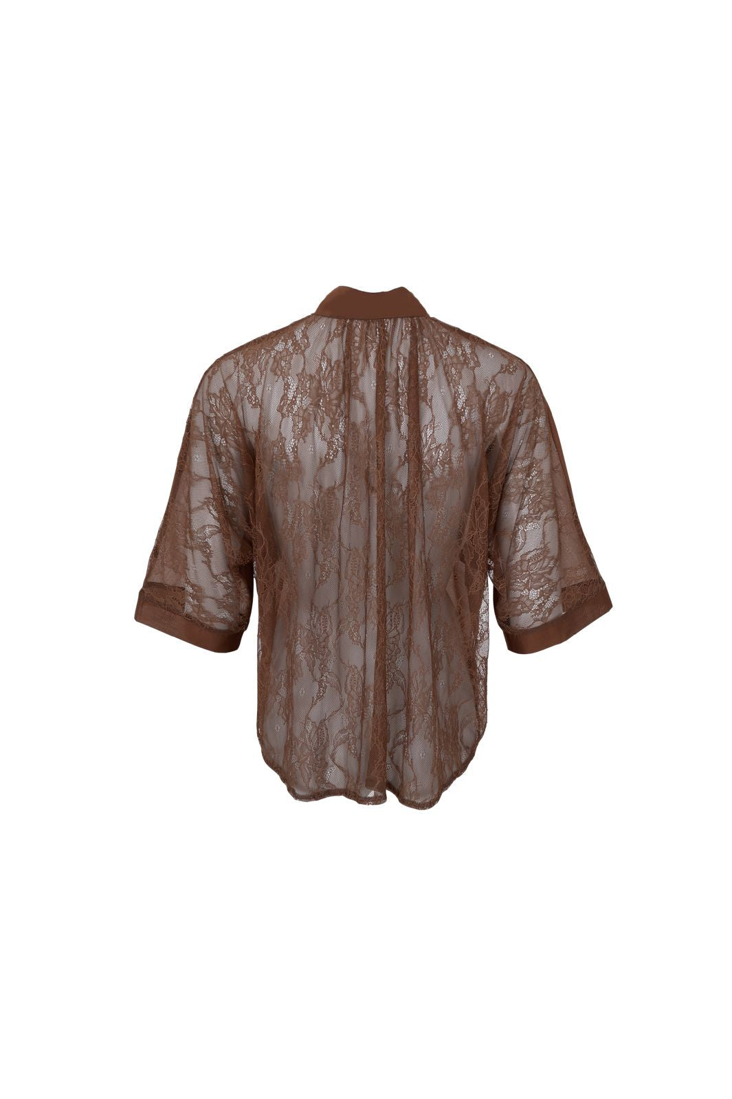 Black Colour - Bccarla Lace Shirt 41216 - Hazelnut