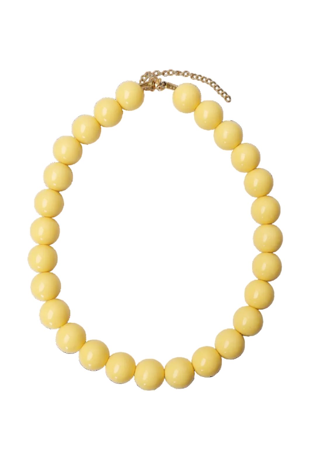 Black Colour - Bccelina Necklace 4434 - Yellow