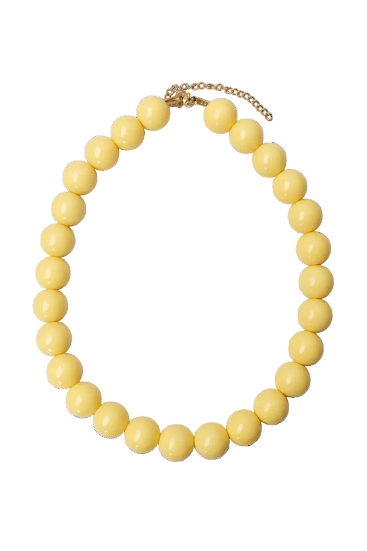 Black Colour - Bccelina Necklace 4434 - Yellow