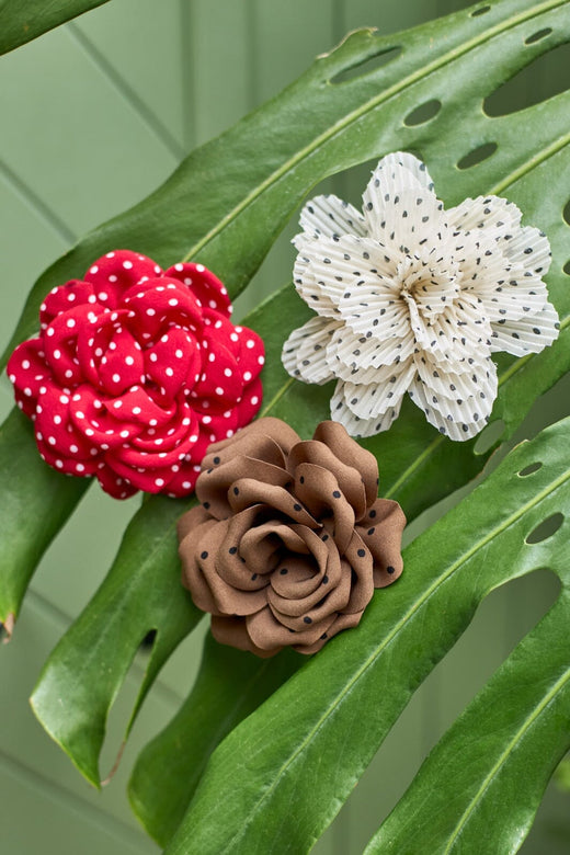 Black Colour - Bcclaudia Brooch & Pin 6051 - Red Dot