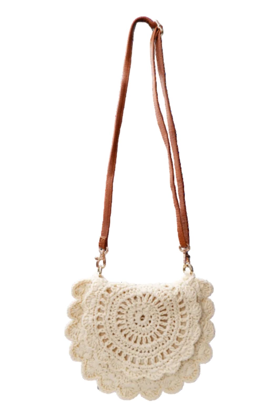 Black Colour - Bccrochet Mini Bag 9351 - Cream