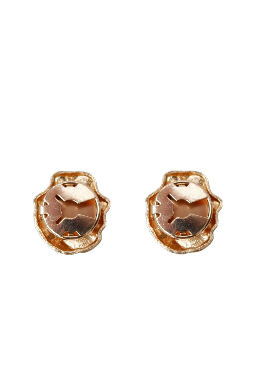 Black Colour - Bcflow Button Covers, 2 Pcs. Set 4551 - Gold Coloured