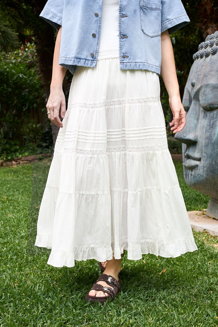 Black Colour - Bcharriet Skirt 41137 - Off White