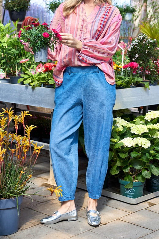 Black Colour - Bchermione Baggy Pant 41172 - Denim