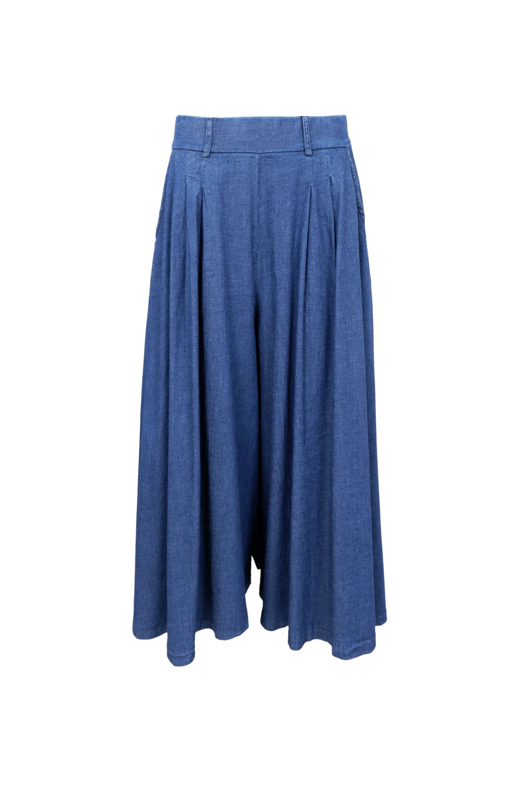 Black Colour - Bchermione Split Skirt 41279 - Denim Blue
